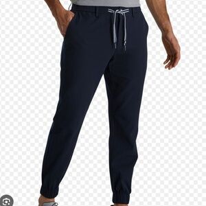 Footjoy x Todd Snyder Seersucker Jogger Golf Pants Men L Navy $249.00